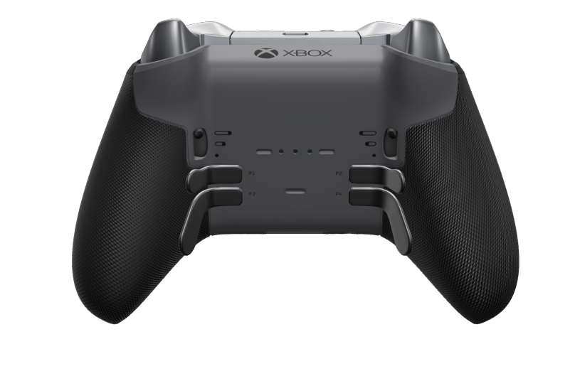 Xbox Elite Wireless Controller Series 2 - Core - Corpo: Branco Robot + Pegas em Borracha, Botão Direcional: Facetado, Storm Gray (Metal), Traseira: Cinzento Tempestade + Pegas em Borracha