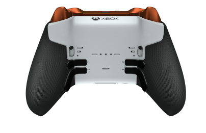 Xbox Elite draadloze controller Series 2 - Core - Body: Robot White + Rubberized Grips, D-pad: Facet, Storm Gray (Metal), Back: Robot White + Rubberized Grips