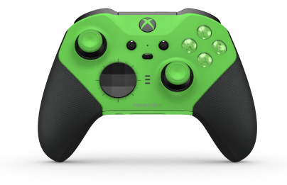 Xbox Elite draadloze controller Series 2 - Core - Corpo: Verde Veloz + Pegas em Borracha, Botão Direcional: Faceta, Preto Carbono (Metal), Traseira: Verde Veloz + Pegas em Borracha