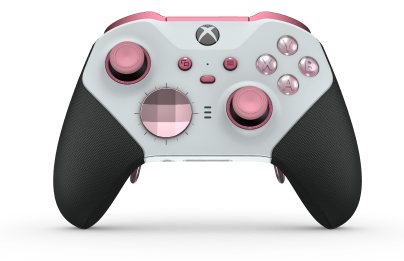 Xbox Elite ワイヤレスコントローラー シリーズ 2 - Core - Body: Robot White + Rubberized Grips, D-pad: Facet, Soft Pink (Metal), Back: Robot White + Rubberized Grips