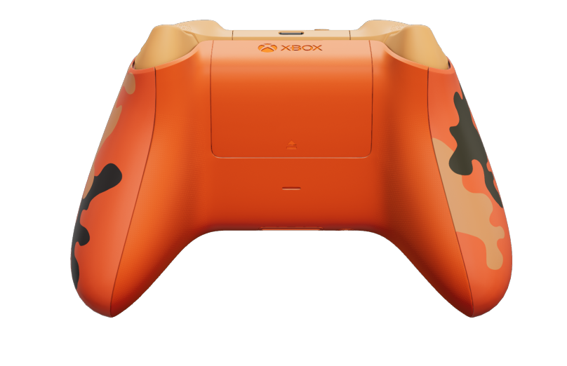 Xbox Wireless Controller - Hoveddel: Flammekamu, D-blokke: Skalorange (metallisk), Thumbsticks: Blød orange