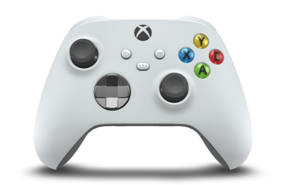 Xbox Wireless Controller - Body: Robot White, D-Pads: Storm Grey (Metallic), Thumbsticks: Storm Grey