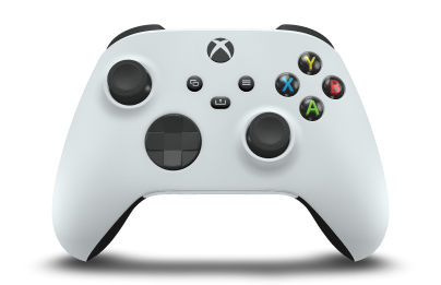 Xbox Wireless Controller - Text: Roboterweiß, Steuerkreuze: Carbon Black, Analogsticks: Carbon Black