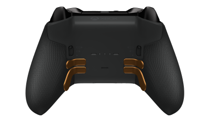 Xbox Elite Wireless Controller Series 2 - Core - Korpus: Carbon Black + Rubberized Grips, Pad kierunkowy: Wersja wklęsła, węglowa czerń (wariant metaliczny), Tył: Carbon Black + Rubberized Grips