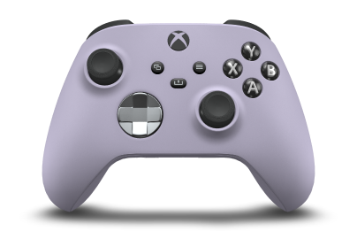 Xbox Wireless Controller - Body: Soft Purple, D-Pads: Ash Gray (Metallic), Thumbsticks: Carbon Black