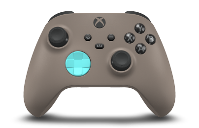 Xbox Wireless Controller - Body: Desert Tan, D-Pads: Glacier Blue, Thumbsticks: Carbon Black
