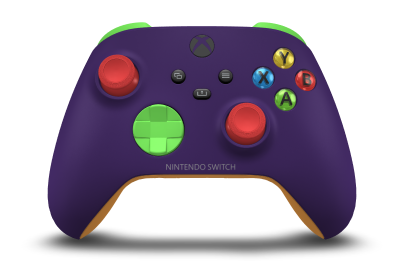 Xbox Wireless Controller - Body: Astral Purple, D-Pads: Velocity Green, Thumbsticks: Pulse Red