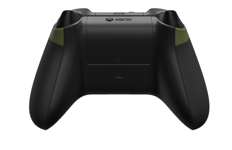 Xbox Wireless Controller - Hoofdtekst: Woudcamo, D-Pads: Carbonzwart (metallic), Duimsticks: Carbonzwart