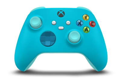 Xbox Wireless Controller - Korpus: Opalizujący błękit, Pady kierunkowe: Skalny błękit, Drążki: Lodowy błękit