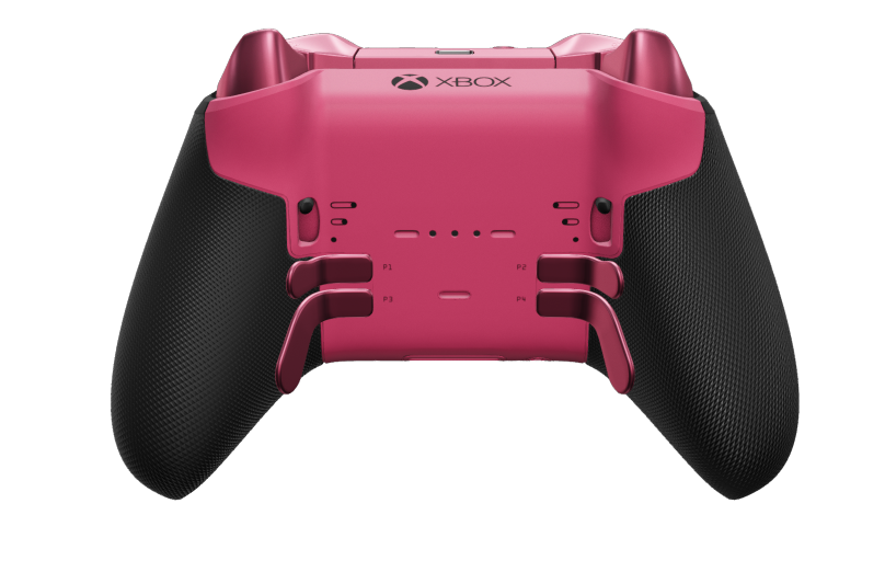 Xbox Elite Wireless Controller Series 2 - Core - Body: Deep Pink + Rubberised Grips, D-pad: Facet, Deep Pink (Metal), Back: Deep Pink + Rubberised Grips