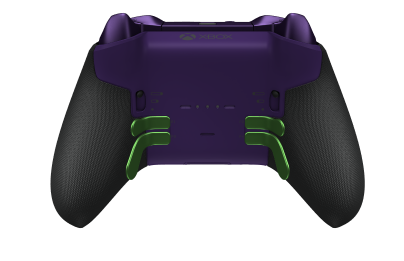 Xbox Elite Wireless Controller Series 2 - Core - Behuizing voorzijde: Velocity-groen + rubberen handvatten, D-pad: Facet, Astral Purple (Metal), Behuizing achterzijde: Astralpaars + rubberen handvatten