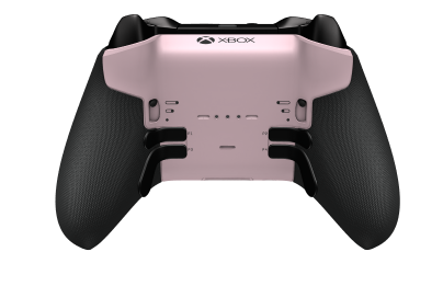 Mando inalámbrico Xbox Elite Series 2: básico - Body: Soft Pink + Rubberized Grips, D-pad: Facet, Carbon Black (Metal), Back: Soft Pink + Rubberized Grips