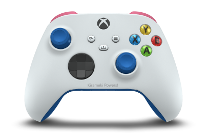 Xbox 無線控制器 - Body: Robot White, D-Pads: Carbon Black, Thumbsticks: Shock Blue