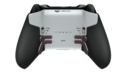 Xbox Elite Wireless Controller Series 2 - Core - Body: Robot White + Rubberized Grips, D-pad: Cross, Storm Gray (Metal), Back: Robot White + Rubberized Grips