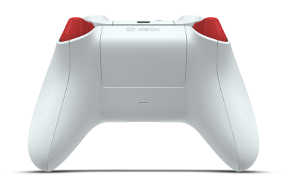 Xbox Wireless Controller - Corpo: Branco Robot, Botões Direcionais: Vermelho Forte, Manípulos Analógicos: Preto Carbono