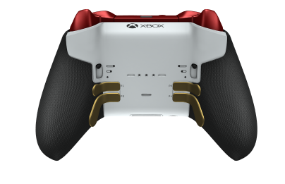 Xbox Elite Wireless Controller Series 2 - Core - Body: Robot White + Rubberised Grips, D-pad: Facet, Gold Matte (Metal), Back: Robot White + Rubberised Grips