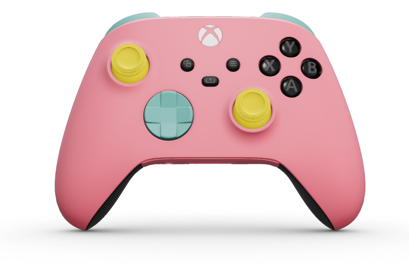 Xbox Wireless Controller - Body: Retro Pink, D-Pads: Glacier Blue, Thumbsticks: Lightning Yellow