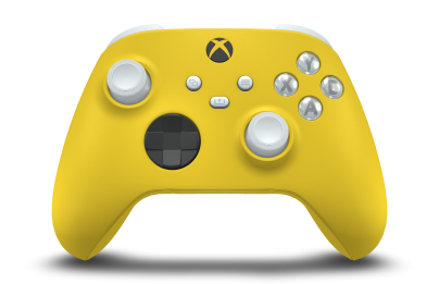 Xbox Wireless Controller - Korpus: Piorunujący żółty, Pady kierunkowe: Węglowa czerń, Drążki: Biel robota