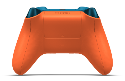 Xbox Wireless Controller - Corpo: Laranja Vibrante, Botões Direcionais: Azul Mineral (Metálico), Manípulos Analógicos: Azul Mineral