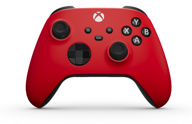 Xbox draadloze controller - Body: Pulse Red, D-Pads: Carbon Black (Metallic), Thumbsticks: Carbon Black