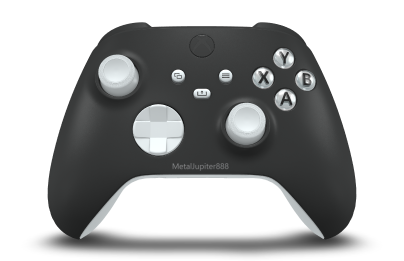 Xbox Wireless Controller - Body: Carbon Black, D-Pads: Robot White, Thumbsticks: Robot White