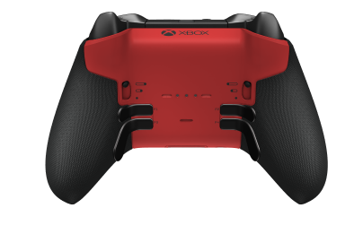 Xbox Elite ワイヤレスコントローラー シリーズ 2 - Core - Body: Pulse Red + Rubberized Grips, D-pad: Cross, Photon Blue (Metal), Back: Pulse Red + Rubberized Grips