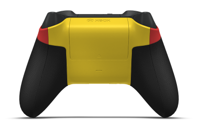 Manette sans fil Xbox - Framsida: Eldröd, Styrknappar: Lighting Yellow, Styrspakar: Lighting Yellow