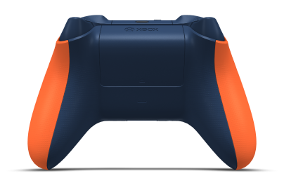 Xbox Wireless Controller - Corpo: Laranja Vibrante, Botões Direcionais: Azul Noturno, Manípulos Analógicos: Azul Noturno