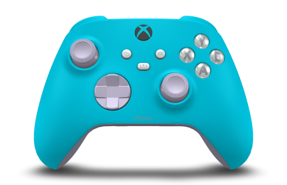 Xbox Wireless Controller - Body: Dragonfly Blue, D-Pads: Soft Purple, Thumbsticks: Soft Purple