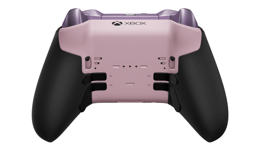 Xbox Elite Wireless Controller Series 2 - Core - Hus: Myk rosa + gummierte grep, D-pad: Fasettert, myk lilla (metall), Tilbake: Myk rosa + gummierte grep