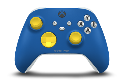 Xbox Wireless Controller - Corps: Shock Blue, BMD: Lighting Yellow, Joysticks: Lighting Yellow