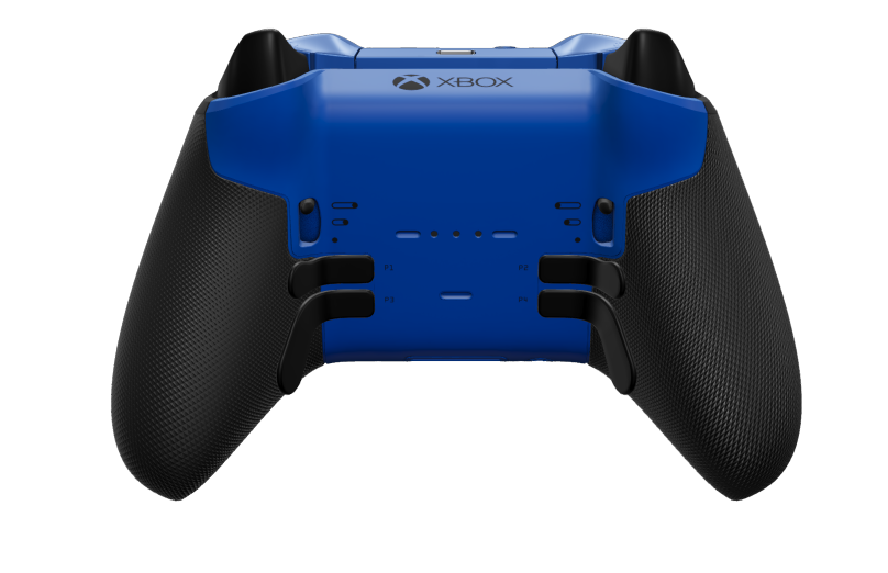 Xbox Elite Wireless Controller Series 2 - Core - Corpo: Azul Choque + Pegas em Borracha, Botão Direcional: Facetado, Photon Blue (Metal), Traseira: Azul Choque + Pegas em Borracha