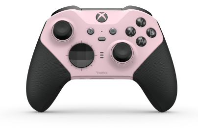 Xbox Elite 無線控制器 Series 2 - Core - Body: Soft Pink + Rubberized Grips, D-pad: Facet, Carbon Black (Metal), Back: Soft Pink + Rubberized Grips