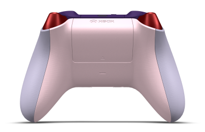 Controller with Soft Purple body, Astral Purple (Metallic) D-pad, and Astral Purple thumbsticks - back view