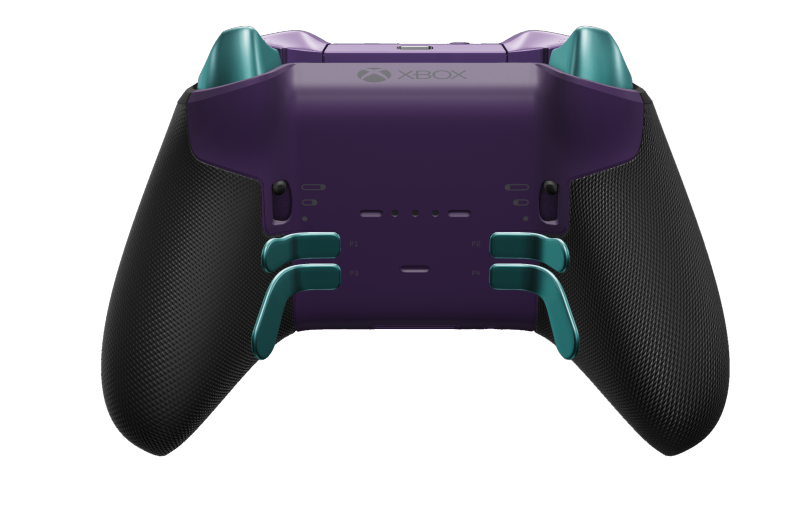 Xbox Elite Wireless Controller Series 2 - Core - Body: Astral Purple + Rubberized Grips, D-pad: Facet, Glacier Blue (Metal), Back: Astral Purple + Rubberized Grips