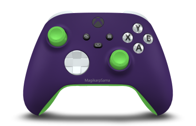 Manette sans fil Xbox - Body: Astral Purple, D-Pads: Robot White, Thumbsticks: Velocity Green