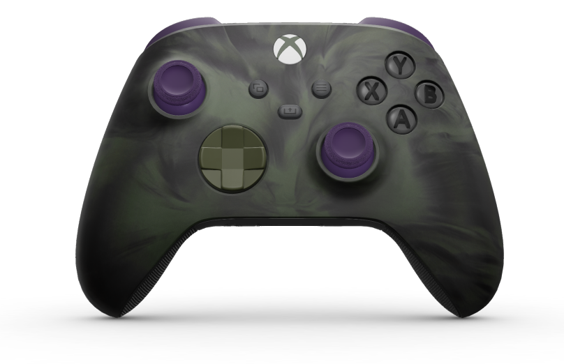Xbox Wireless Controller - Hoofdtekst: Nocturnal Vapor, D-Pads: Nachtelijk groen, Duimsticks: Astral Purple