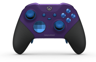 Xbox Elite Wireless Controller Series 2 - Core - Body: Astral Purple + Rubberized Grips, D-pad: Facet, Photon Blue (Metal), Back: Astral Purple + Rubberized Grips