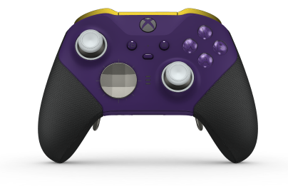 Xbox Elite Wireless Controller Series 2 - Core - Behuizing voorzijde: Astral Purple + Rubberized Grips, D-pad: Facet, Bright Silver (Metal), Behuizing achterzijde: Astral Purple + Rubberized Grips