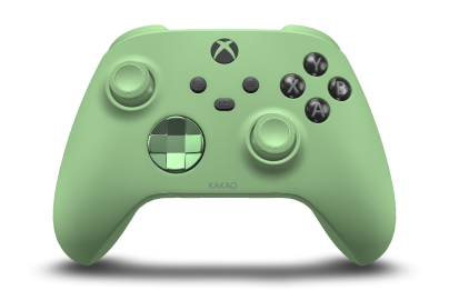Mando inalámbrico Xbox - Corpo: Verde suave, Botões Direcionais: Verde suave (Metalizado), Manípulos Analógicos: Verde suave