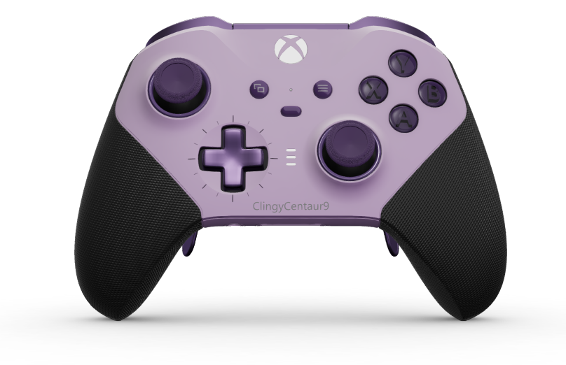 Xbox Elite Wireless Controller Series 2 - Core - Body: Soft Purple + Rubberised Grips, D-pad: Cross, Astral Purple (Metal), Back: Soft Purple + Rubberised Grips