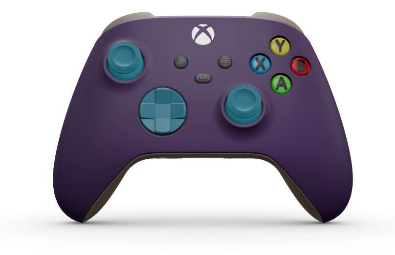 Xbox Wireless Controller - Hoofdtekst: Astralpaars, D-Pads: Mineraalblauw, Duimsticks: Mineraalblauw