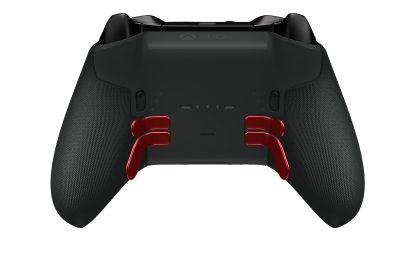 Manette sans fil Xbox Elite Series 2 - Core - Korpus: Carbon Black + Rubberized Grips, Pad kierunkowy: Wersja typu krzyż, węglowa czerń (wariant metaliczny), Tył: Carbon Black + Rubberized Grips
