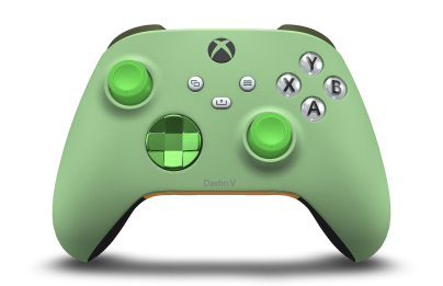 Xbox Wireless Controller - Hoofdtekst: Zachtgroen, D-Pads: Velocity-groen (metallic), Duimsticks: Velocity-groen