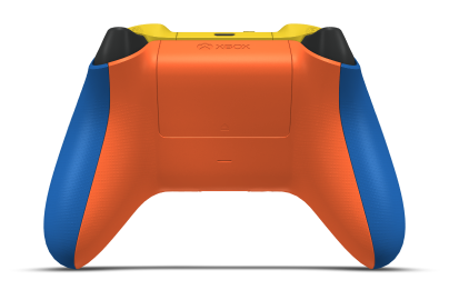Manette sans fil Xbox - Hoofdtekst: Shock Blue, D-Pads: Lighting Yellow, Duimsticks: Pulse Red