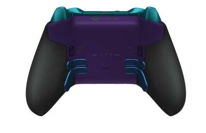 Xbox Elite Wireless Controller Series 2 - Core - Body: Shock Blue + Rubberized Grips, D-pad: Cross, Velocity Green (Metal), Back: Astral Purple + Rubberized Grips
