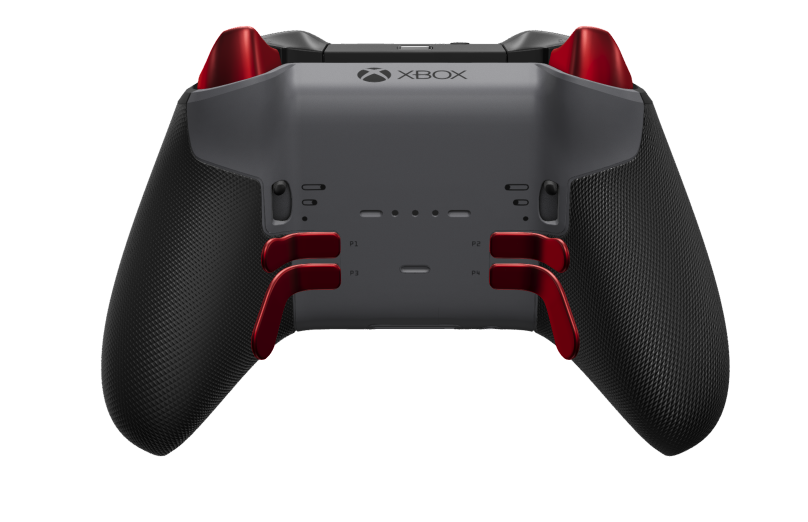 Xbox Elite Wireless Controller Series 2 - Core - Body: Storm Gray + Rubberised Grips, D-pad: Facet, Carbon Black (Metal), Back: Storm Gray + Rubberised Grips