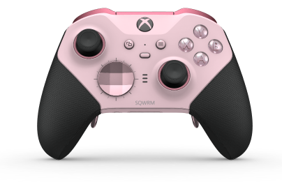 Xbox Elite Wireless Controller Series 2 - Core - Body: Soft Pink + Rubberized Grips, D-pad: Facet, Soft Pink (Metal), Back: Soft Pink + Rubberized Grips