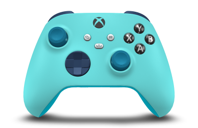 Xbox Wireless Controller - Body: Glacier Blue, D-Pads: Midnight Blue, Thumbsticks: Mineral Blue