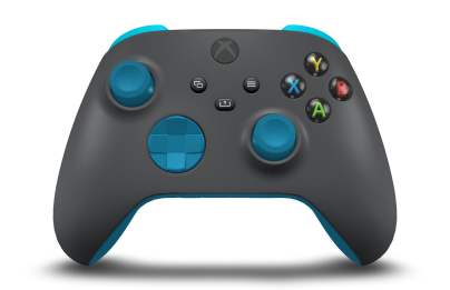 Mando inalámbrico Xbox - Hoveddel: Stormgrå, D-blokke: Mineralblå, Thumbsticks: Mineralblå